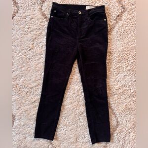 Black velvet Pants